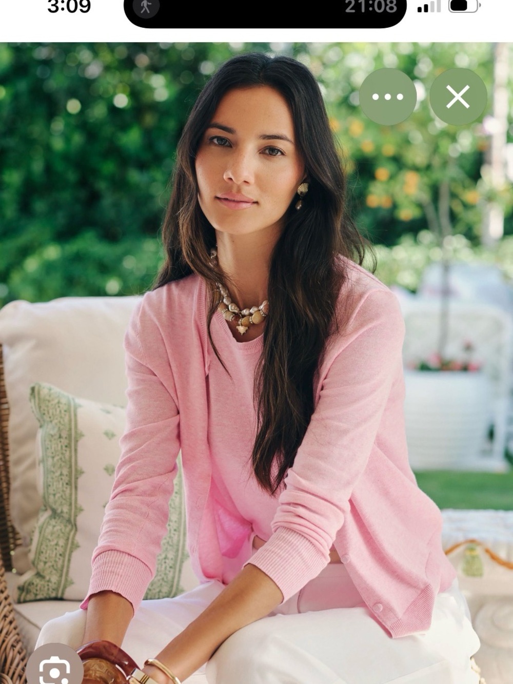 J. Crew Factory Light Pink-rose quartz-Button-Up Cardigan AND Shell set! New xxs